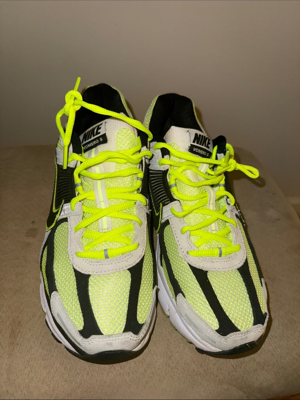 Nike Neon Yellow and Black Sneakers